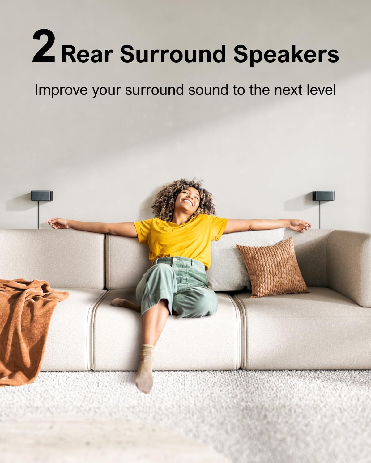 7.1 Virtual Surround Sound System for TV with Subwoofer and Wired Speakers, 410W F987238