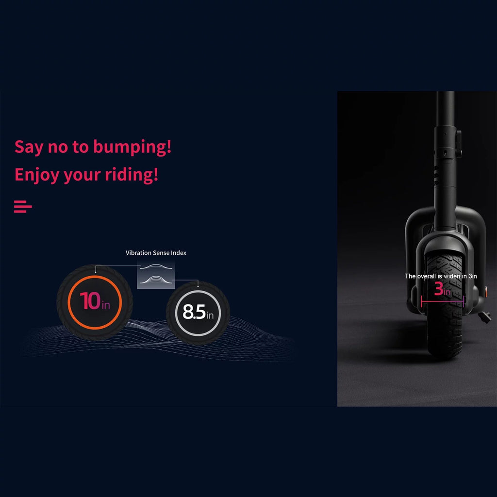 Electric Scooter 500W Motor 10'' Tires Dual-braking P8628