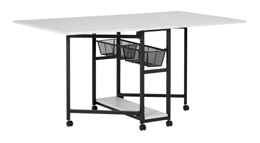 Mobile Fabric Cutting Table with Storage 30" H S462792