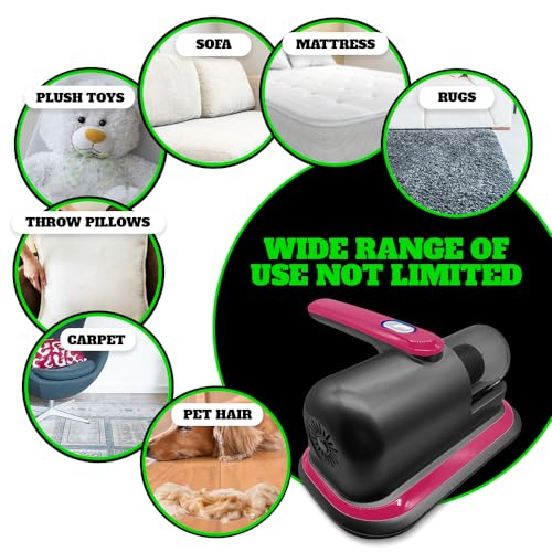 Cordless Mattress Vacuum Cleaner for Deep Cleaning, Red K99962