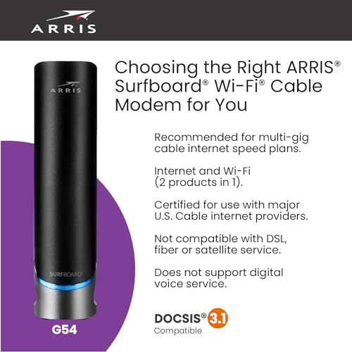 Cable Modem DOCSIS 3.1 Gigabit, 4 OFDM Channels T781198