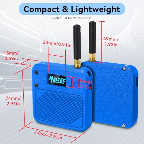 2 Pack ESP32 LoRa V3 Development Board with 915MHz Antennas, 3000mAh Battery, Meshtastic Case, OLED Display for Arduino LoRaWAN IOT D8768