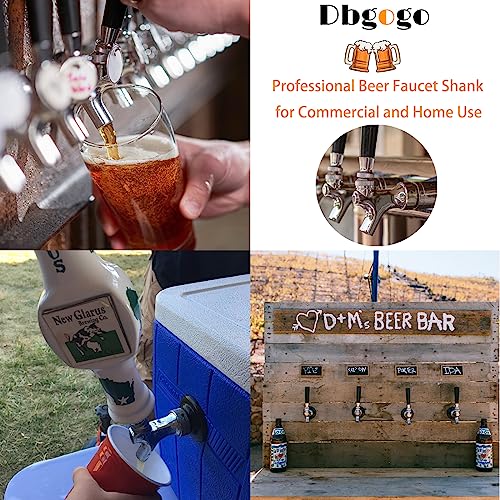 Draft Beer Faucet Shank with 1/4'' Beer Line Barb, Stainless Core Z9714