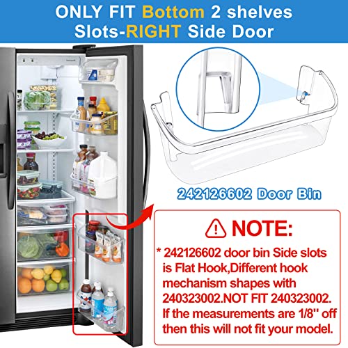 Refrigerator Door Bin Shelf Replacement, 2 Pack L18408
