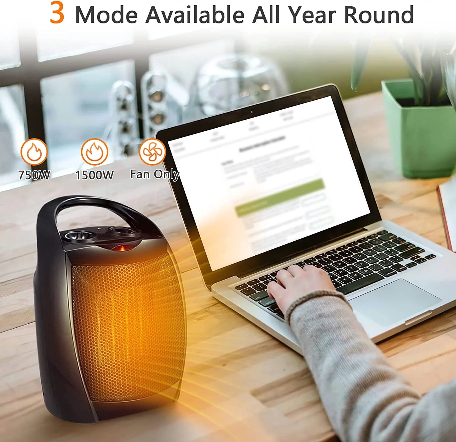 Portable Ceramic Space Heater for Indoor Use Q83892