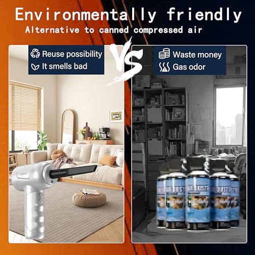 Cordless Air Duster for Cleaning Keyboard PC X6990