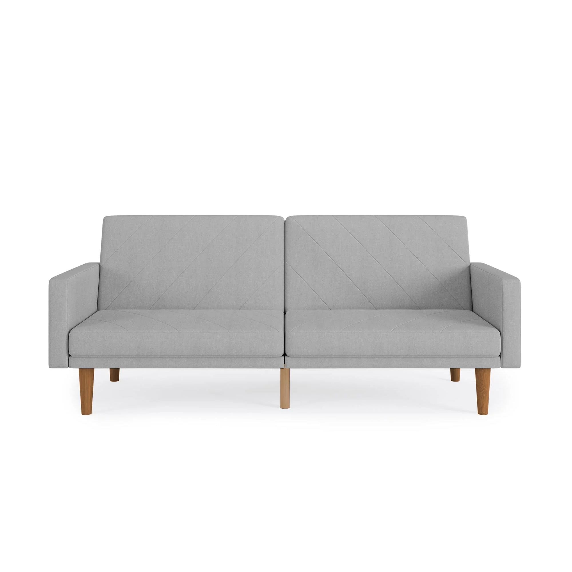 Convertible Sofa Bed with USB Port, Light Gray T950