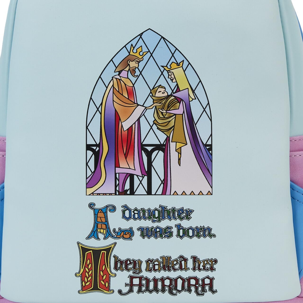Disney Sleeping Beauty Stained Glass Castle Mini Backpack O6854