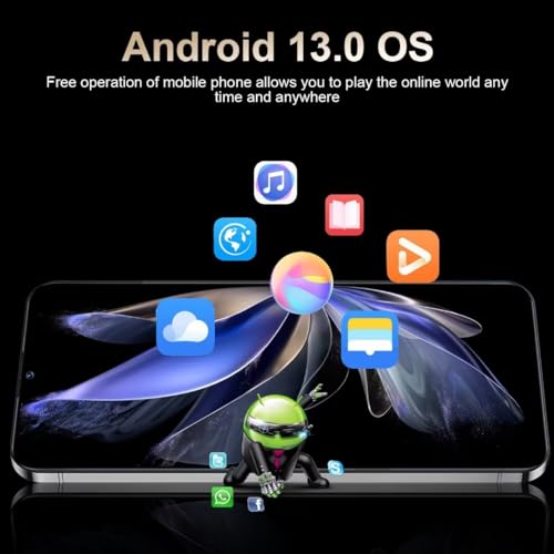 Unlocked Smartphone 4GB+64GB Android 13 6.72" 6000mAh Dual SIM Purple H871952