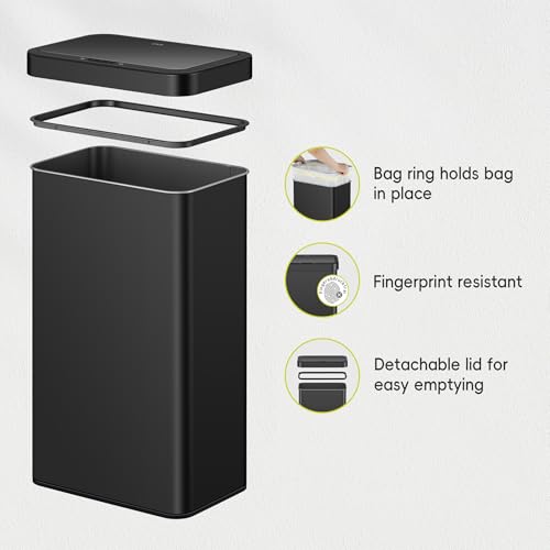 Touchless Motion Sensor Trash Can, 13.2 Gallon, Brushed Stainless Steel K748461
