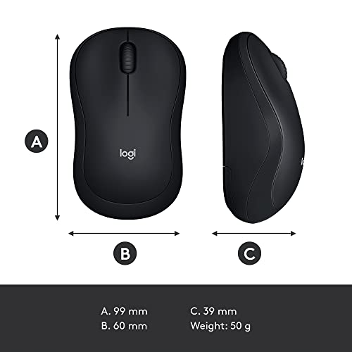 Wireless Mouse, 2.4GHz with USB Receiver, 12-Month Battery Life O87248