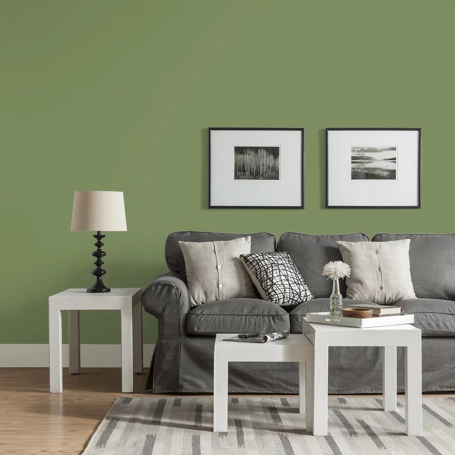 Interior Paint and Primer, Eggshell, 1 Gallon Q437