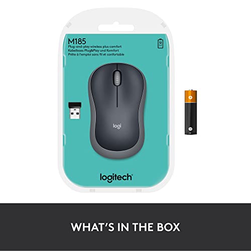 Wireless Mouse, 2.4GHz with USB Receiver, 12-Month Battery Life O87248