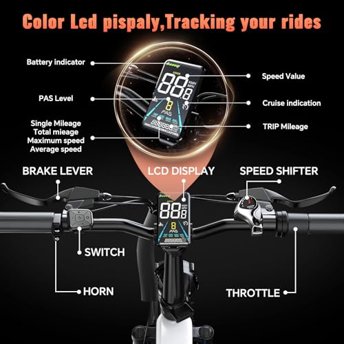 Folding Electric Bike for Adults Full Suspension, 20" Fat Tire D6225