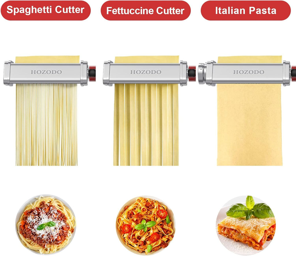 Pasta Attachment for Stand Mixer, Sheet Roller and Cutter Set G66504