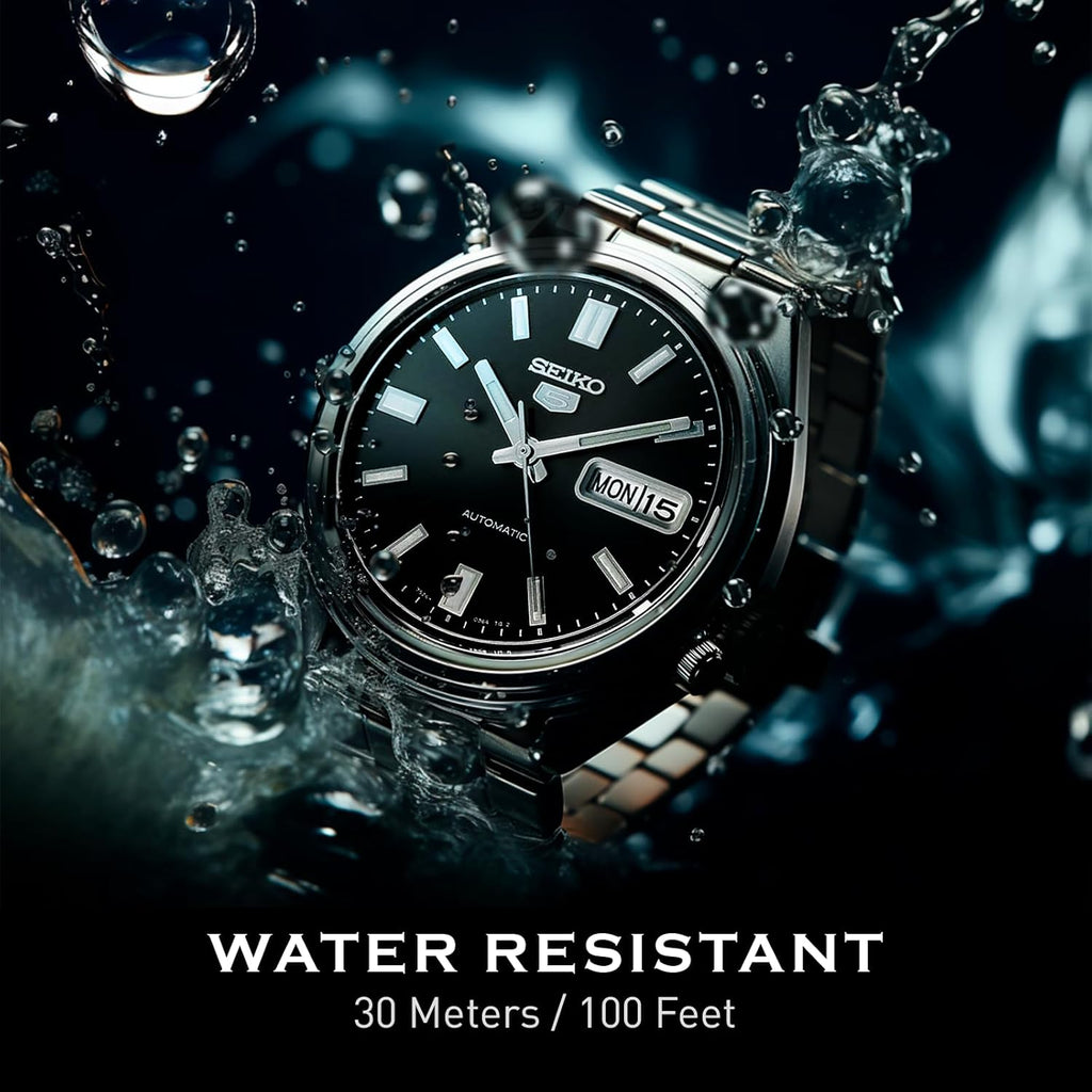 Automatic Watch for Men - Black Dial Silver Stainless Steel N25778