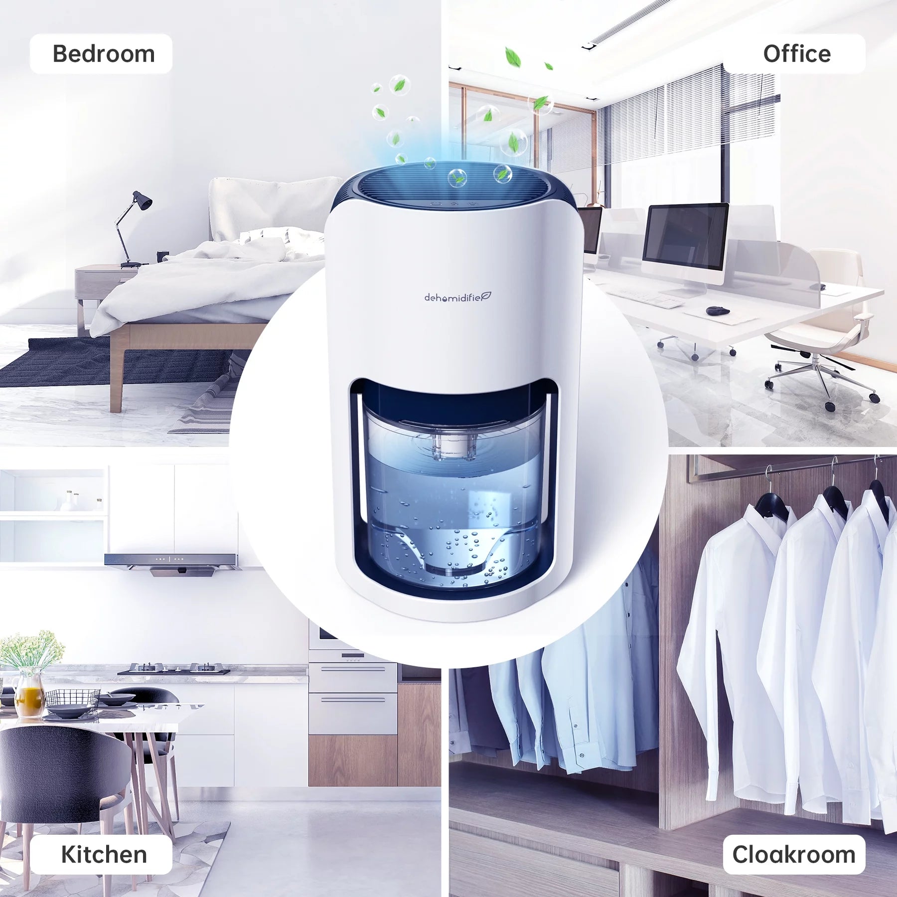 1200ML Portable Quiet Dehumidifier for Bedroom N30327