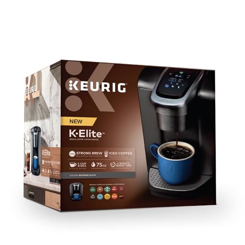 Single Serve K-Cup Pod Coffee Maker with Strength and Temperature Control V671355
