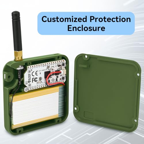 2 Pack ESP32 LoRa V3 Development Board with 915MHz Antennas, 3000mAh Battery, Meshtastic Case, OLED Display for Arduino LoRaWAN IOT D8768