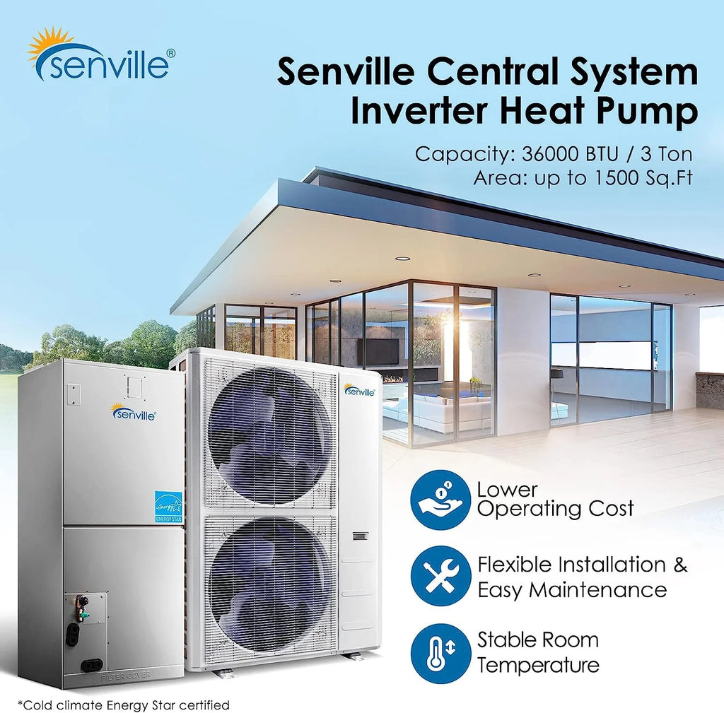 3 Ton Central Air Conditioner Heat Pump Split System, 36000 BTU J5821