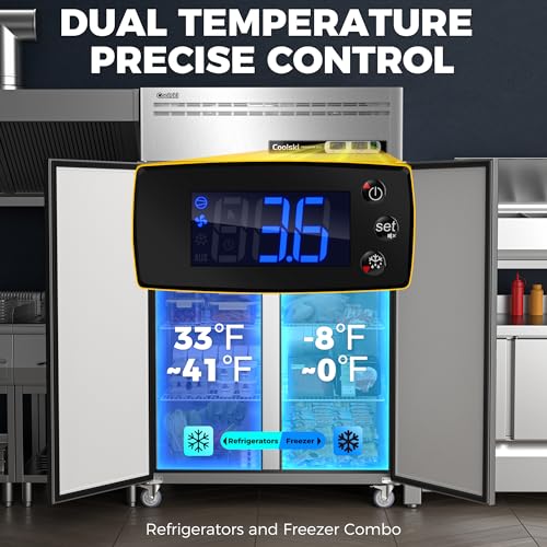 Commercial Refrigerator and Freezer Combo, 54 Cu.ft, Upright F484