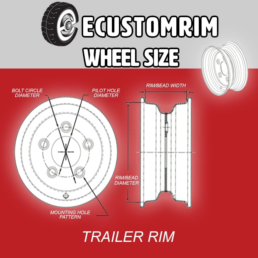 Chrome Spoke Trailer Rim 15x6 5 Lug K56566