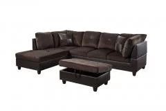 Sectional Sofa with Storage Ottoman M565