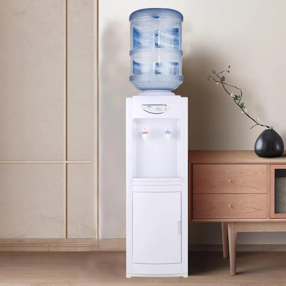 Hot & Cold Water Dispenser with Child Safety Lock, Top-Loading, White K439