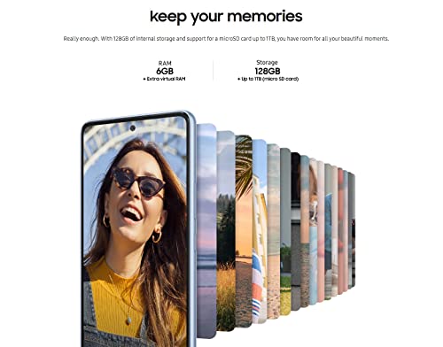 Galaxy A53 5G 128GB 6.5" 120Hz Full HD+ IP67 Water Resistant Dual SIM Unlocked T8754