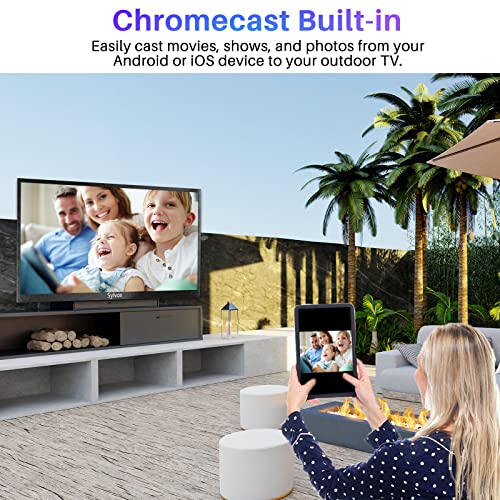 Outdoor TV 55 inch 4K Weatherproof Television for Outside J6266