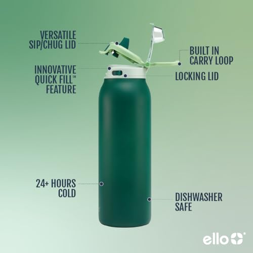 Stainless Steel Water Bottle with Leak Proof Lid, 22oz J59428