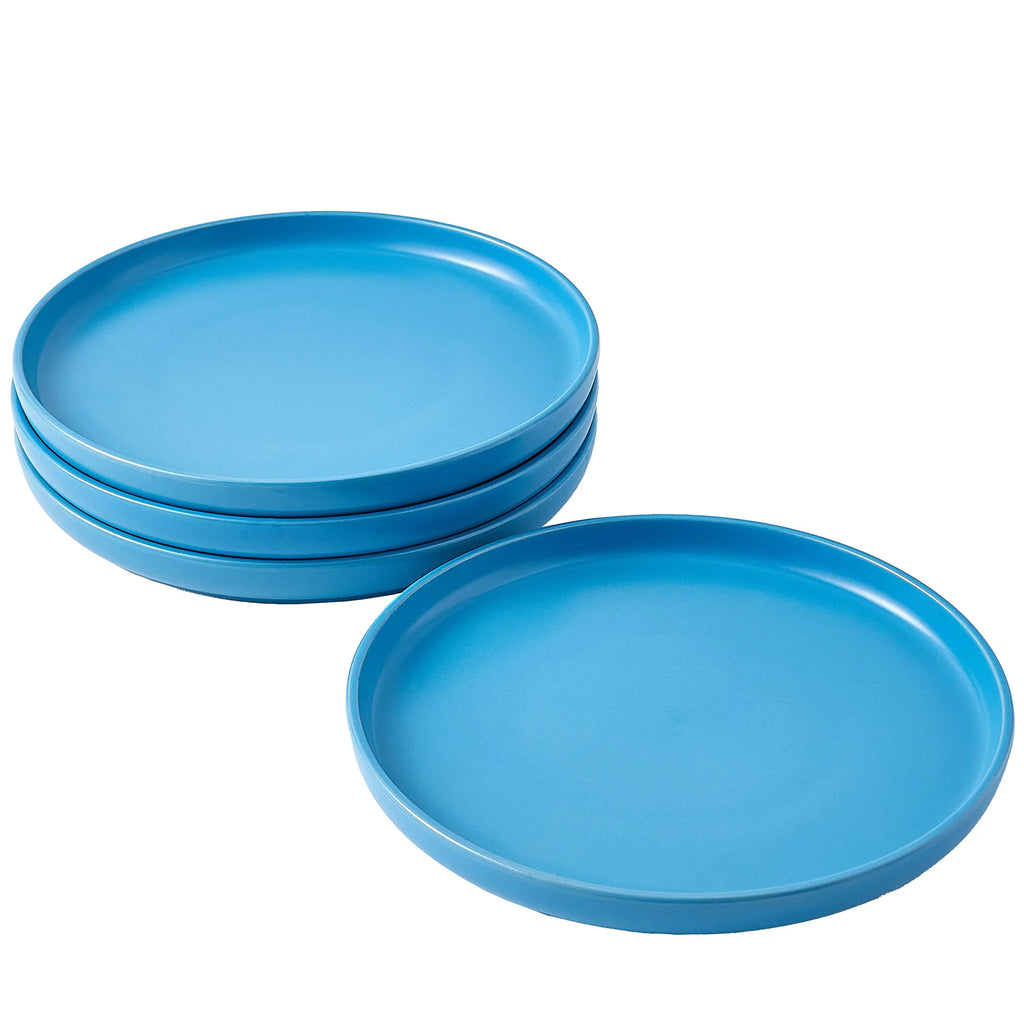 Christmas Dinner Plates Set of 4 Matte Ceramic 8 Inch P982712