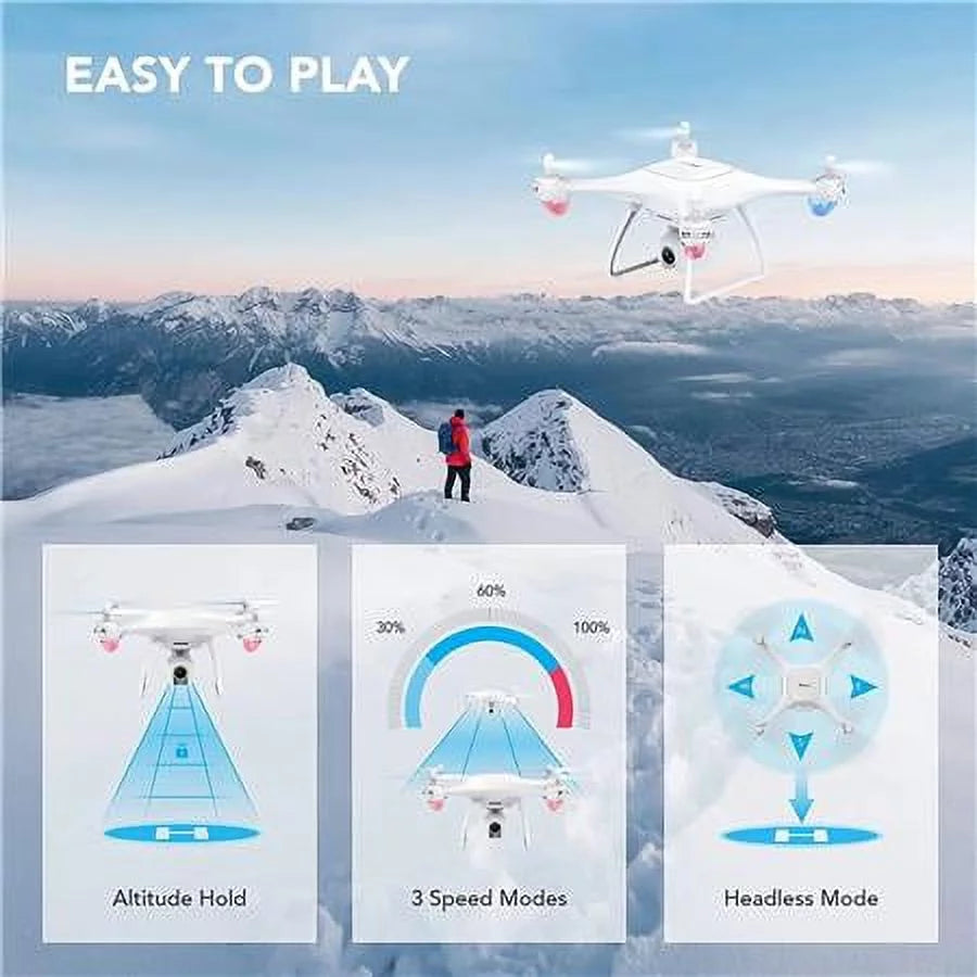 FPV RC Drone with 2.7K HD Camera and Carrying Bag L159