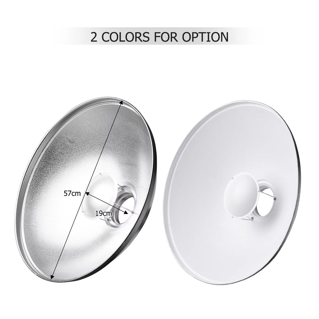 22 Inch Beauty Dish Reflector Diffuser with Honeycomb Soft Cloth for Bowens Mount A49991