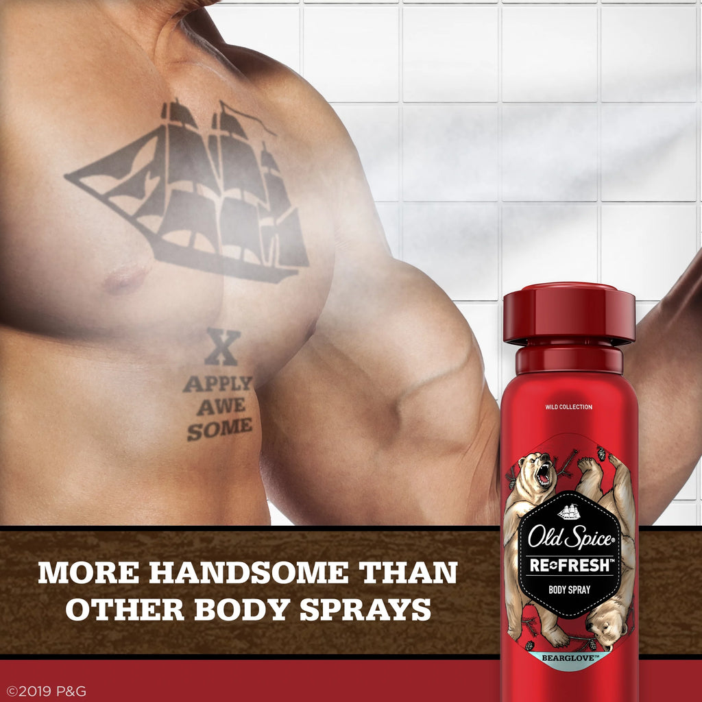 Body Spray for Men, 3.75 oz, 3 Pack B6877