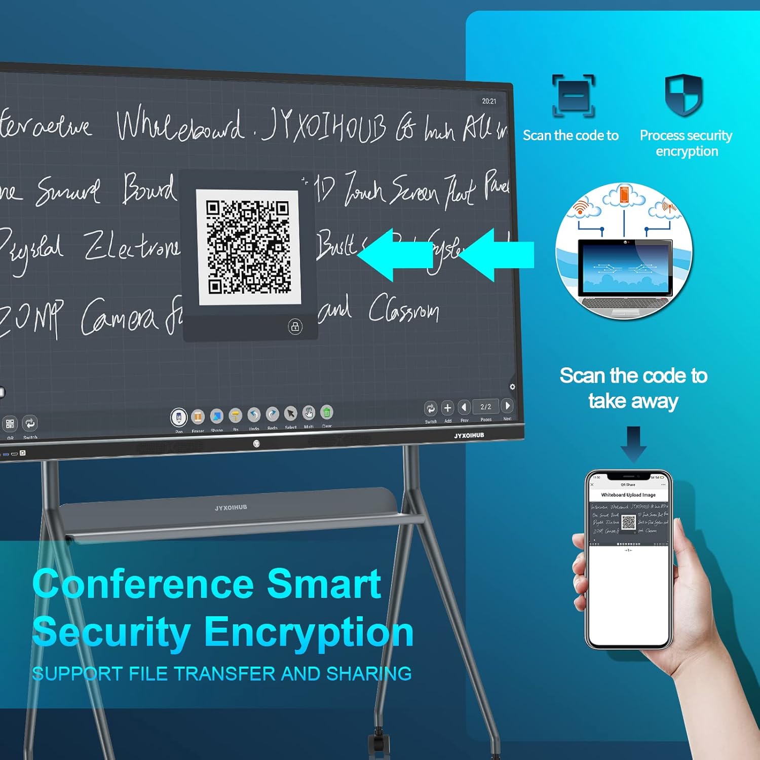 86 Inch Interactive Whiteboard with 4K Touch Screen L978931