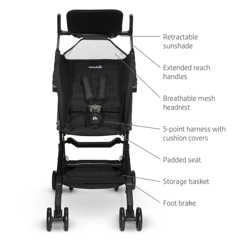 Ultra Compact Lightweight Travel Stroller for Babies & Toddlers, Black B873