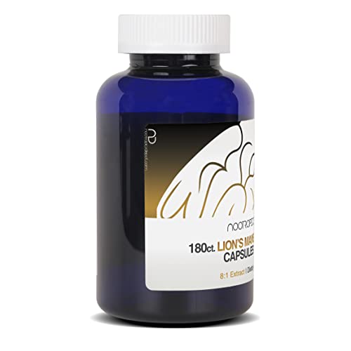 Lion's Mane Mushroom Capsules 500mg, 60 Count Y204208