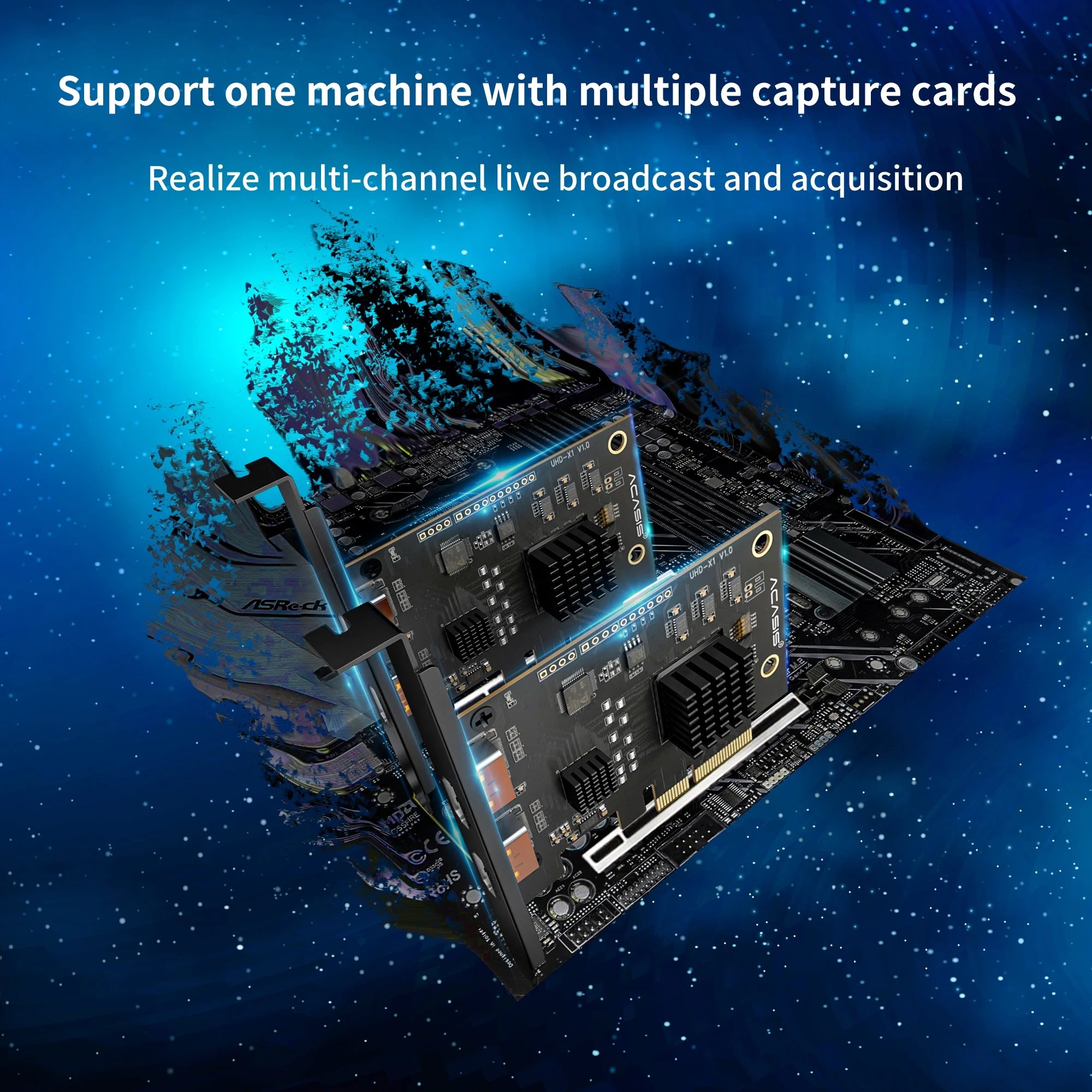 4K60HZ PCIe X4 video capture card for live streaming S2409