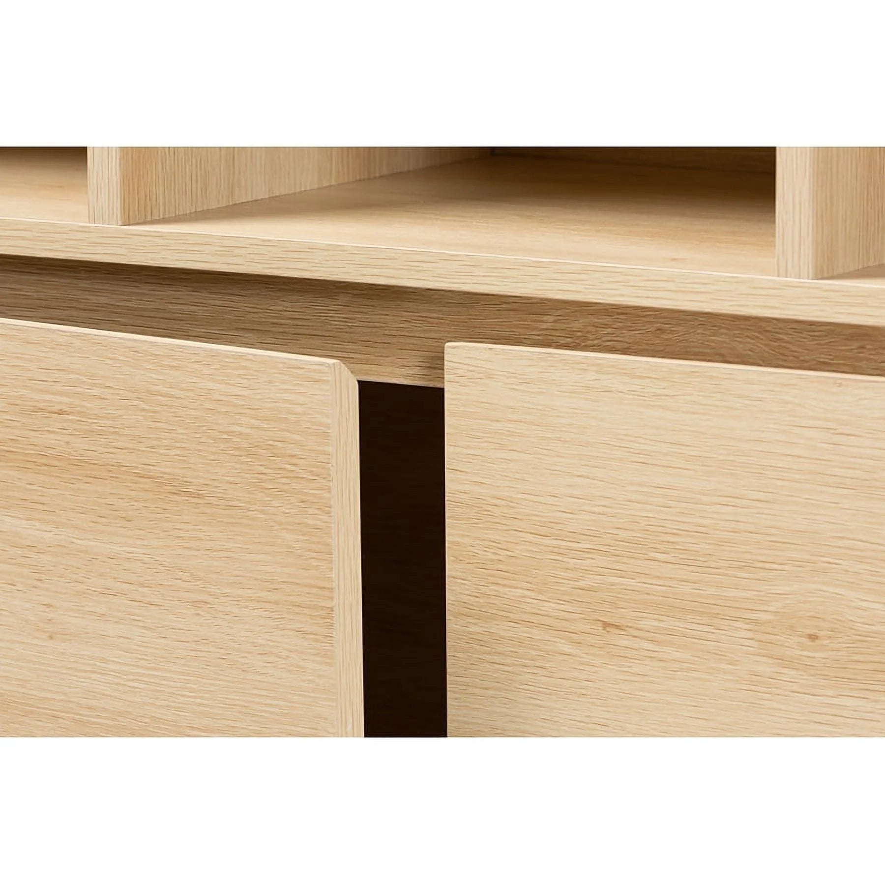 Oak Brown Wood Bookshelf U310