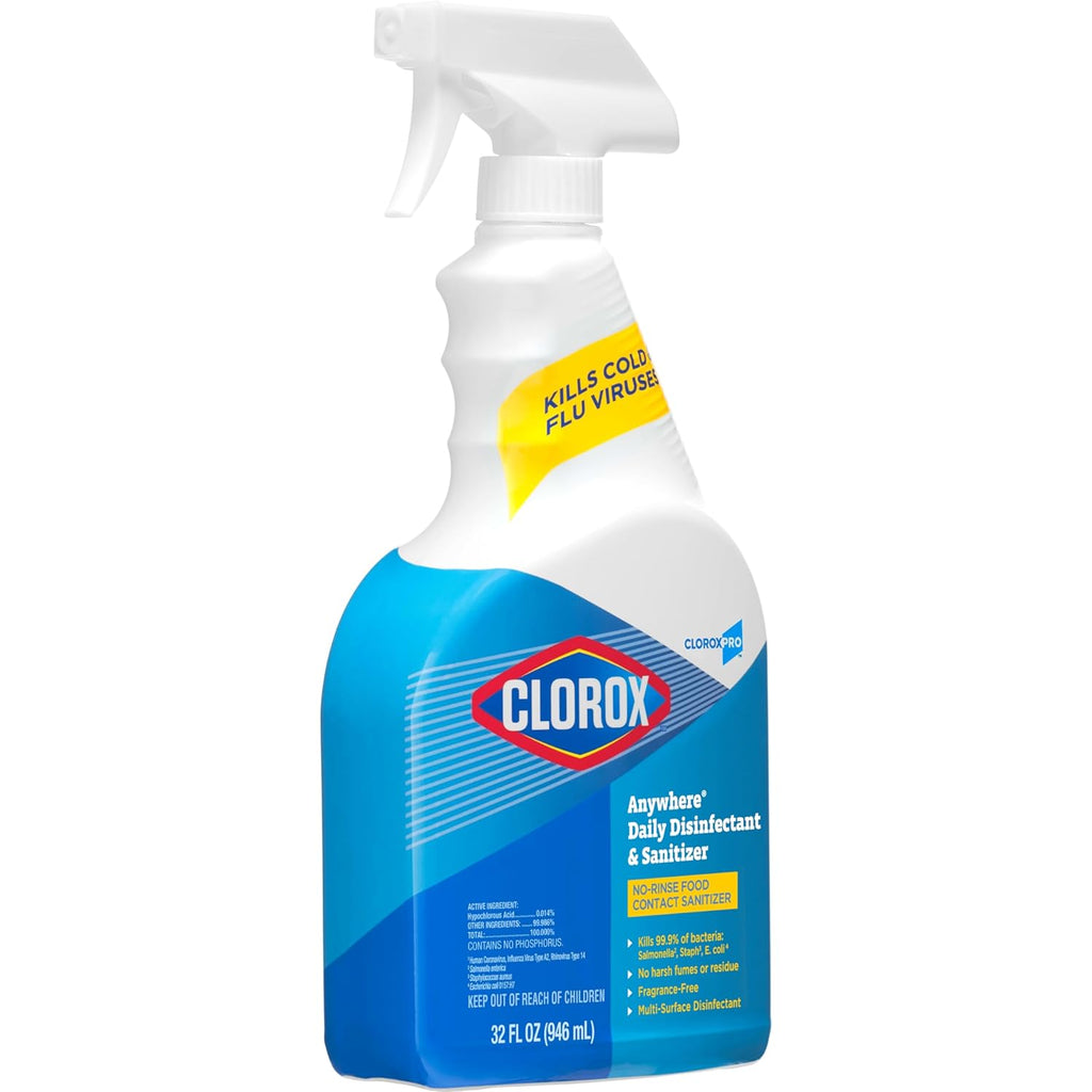 Daily Disinfectant and Sanitizer Spray, No-Rinse Food Contact Safe, 32 Fl Oz M3727