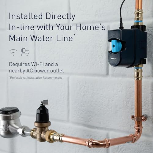 Smart Water Monitor and Automatic Shutoff Sensor for 1-Inch Pipe K9102