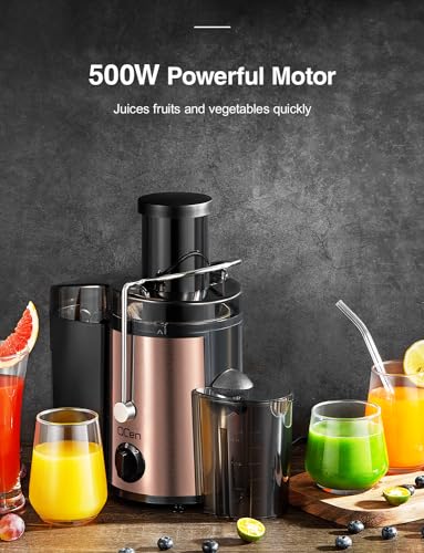 Juicer Machine, 800W Centrifugal Extractor with Wide Mouth Feed Chute, Stainless Steel, BPA-free V753
