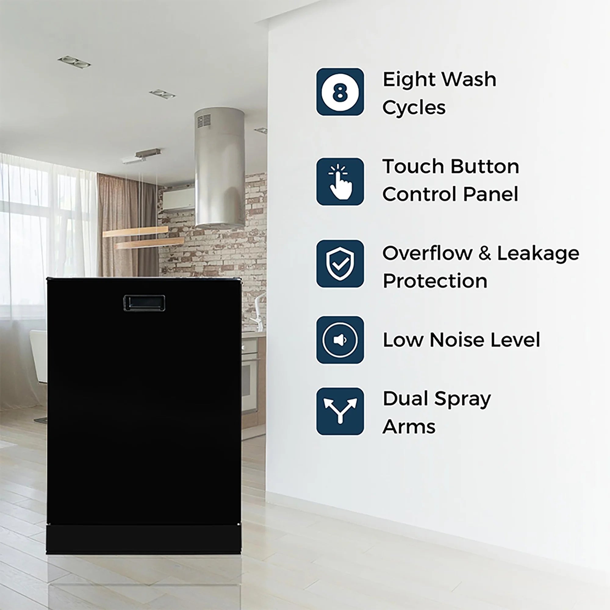 24" Built-In Dishwasher with 8 Wash Settings and Touch Controls O3294