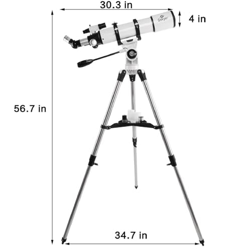 70mm Aperture 400mm AZ Mount Refracting Telescope for Kids Beginners U42828