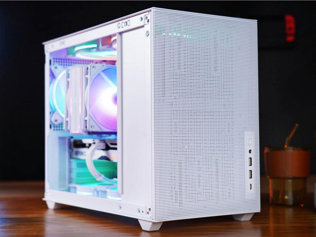 Mini Micro ATX Tower Computer Case with Tempered Glass Side Y144