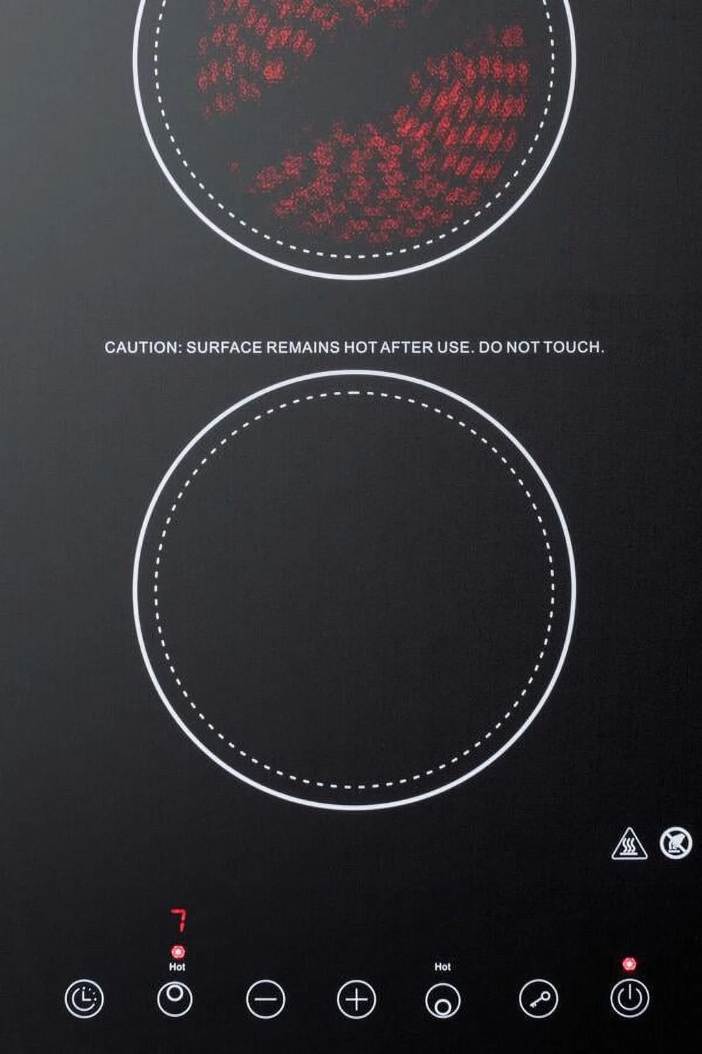 2-Burner Electric Cooktop in Black Z789617