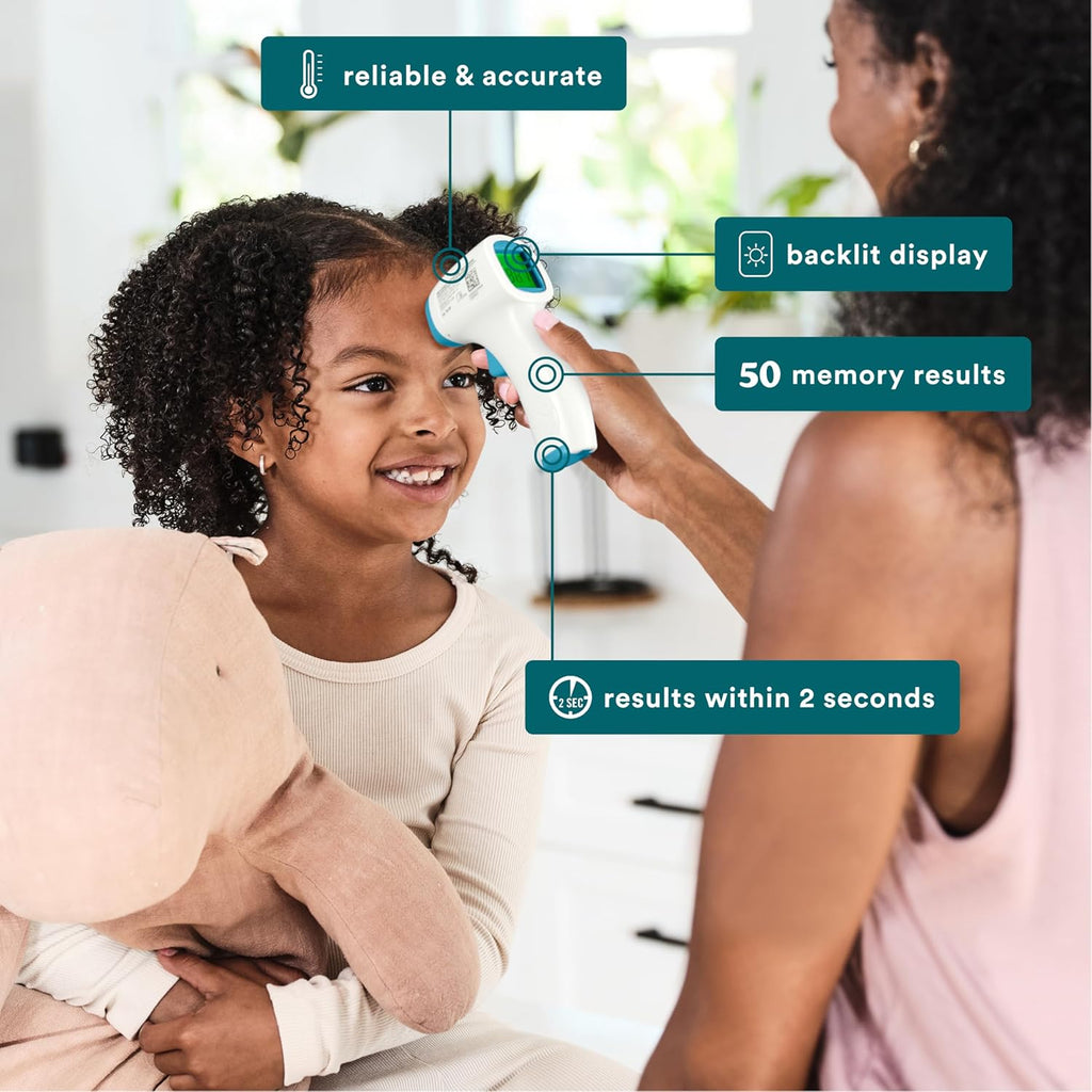 Non-Contact Infrared Forehead Thermometer with High-Fever Alert X393840