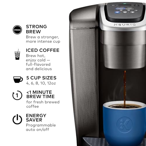 Single Serve K-Cup Pod Coffee Maker with Strength and Temperature Control V671355