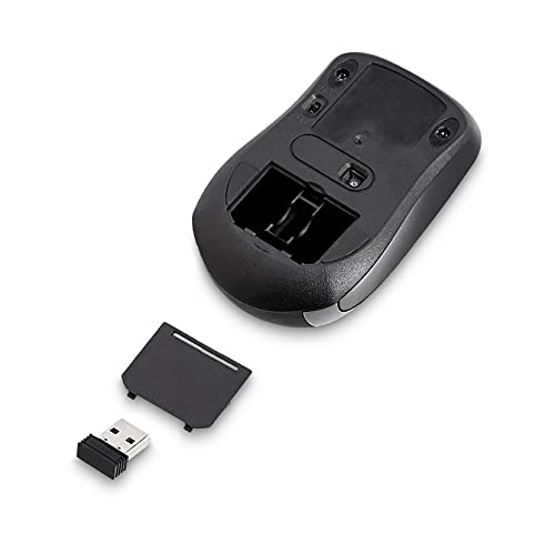 Wireless Optical Mouse with USB Nano Receiver, Black B899